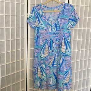 NWOT Lilly Pulitzer Sailboat T-Shirt Dress